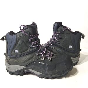 Merrell Whiteout Waterproof Hiking Boots Black Purple Size 9